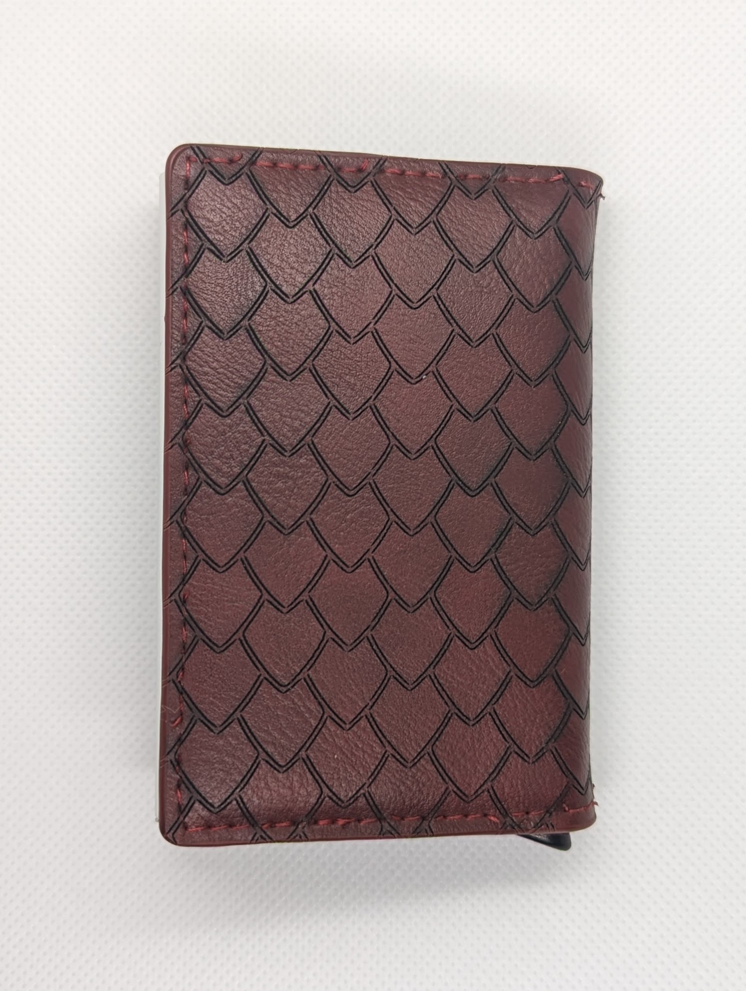 Red Dragon Scale pop-up card wallet - The Laser Shop LLC