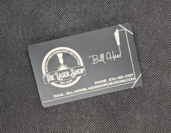 Metal Engraved Aluminum Business Cards - Image 2